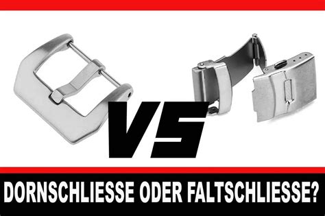 Faltschließe vs. Dornschließe 